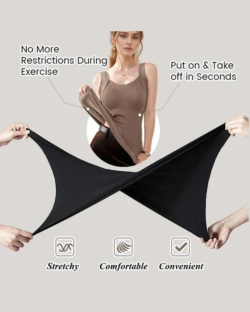 Women's Thermal Tank Tops With Built-in Bra