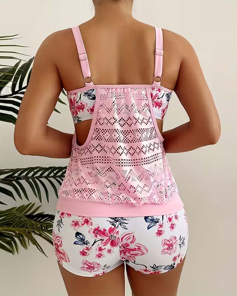 Conservative Boxer Briefs Suspenders Tankini