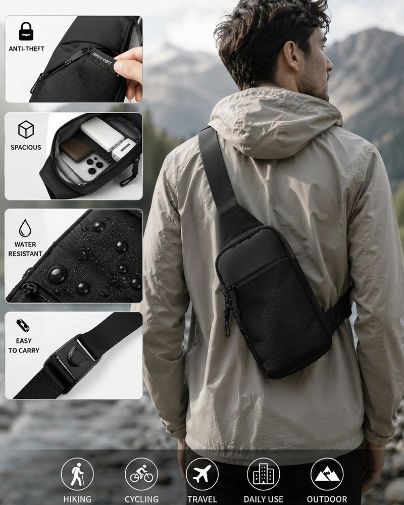 Anti-Theft Everyday Sling Bag – Lightweight Crossbody Travel Pack