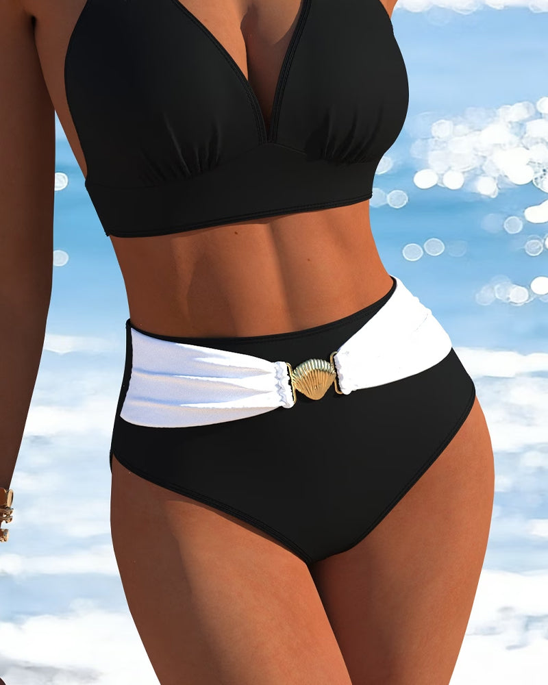 Double String Halter Designer Bikini