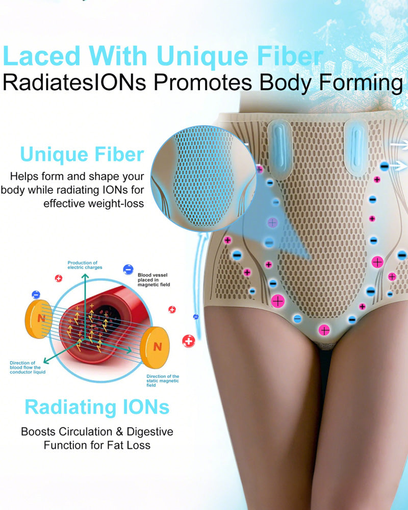 Fat Burning Lce Silk Lonic Fiber Shaping Shorts