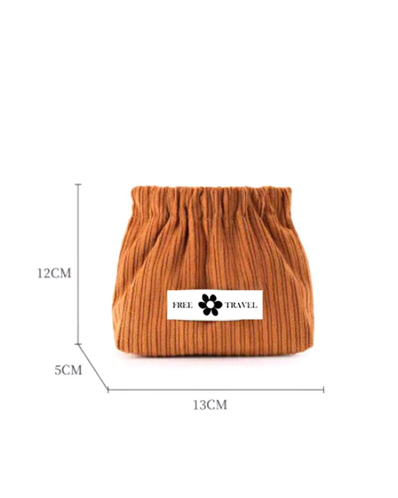 Corduroy Elastic Hair Tie Organizer