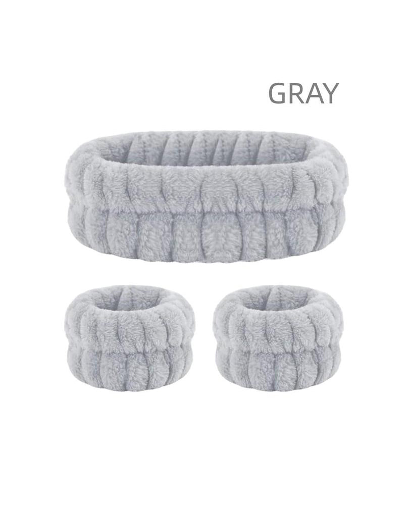 Three-Piece Face Wash Headband Set