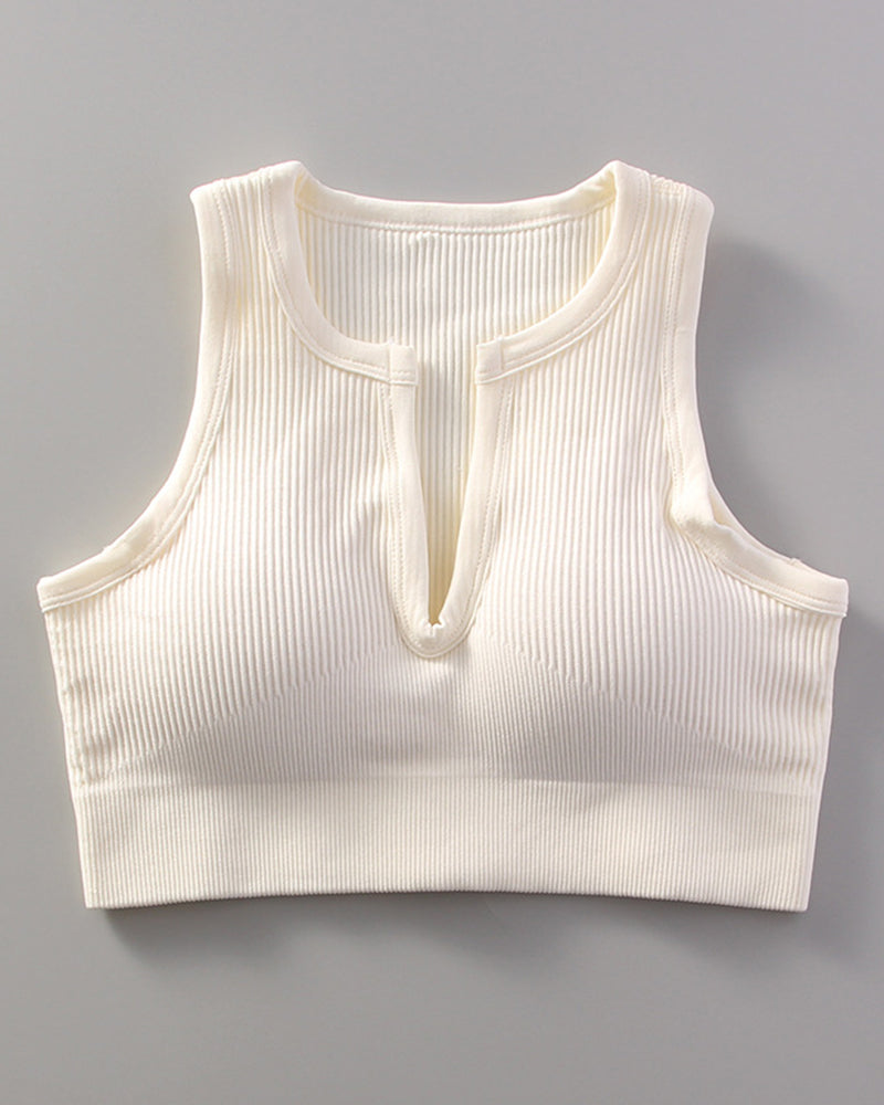 Yoga Sports With Bra Tank Top