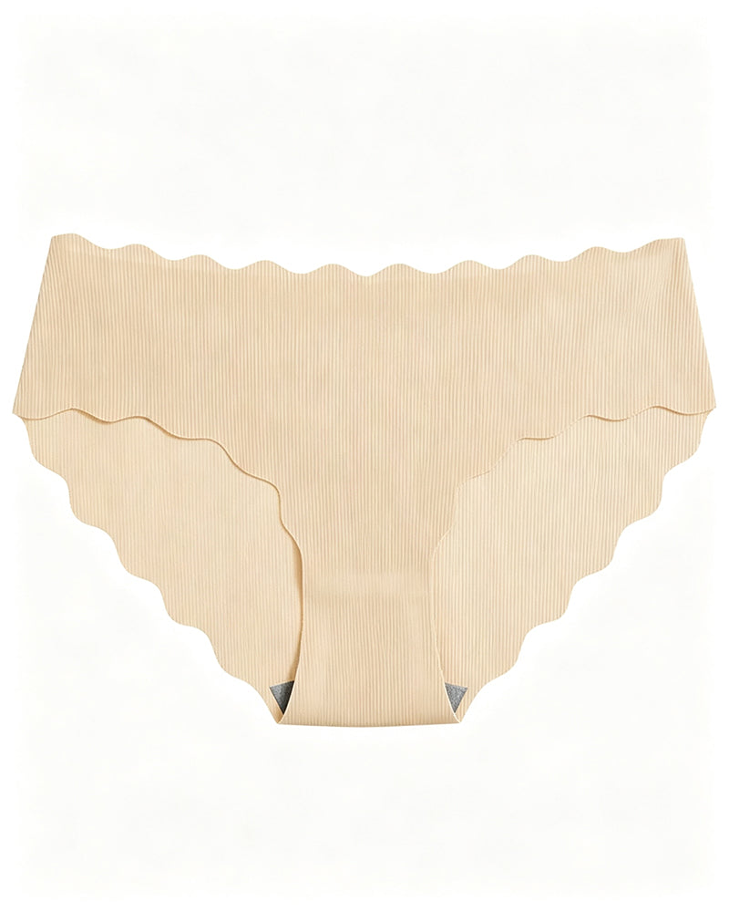 Solid Scallop Edge Comfort Lingerie