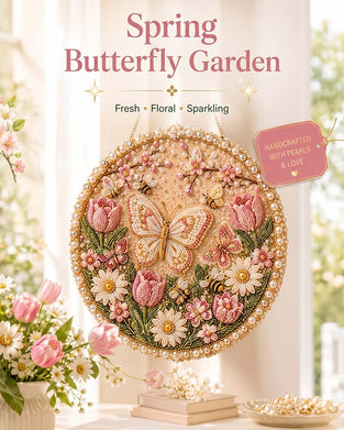 🌸🌻 Four Seasons & Holiday Pearl Art Hanging Wreath Kit 🍂🎄