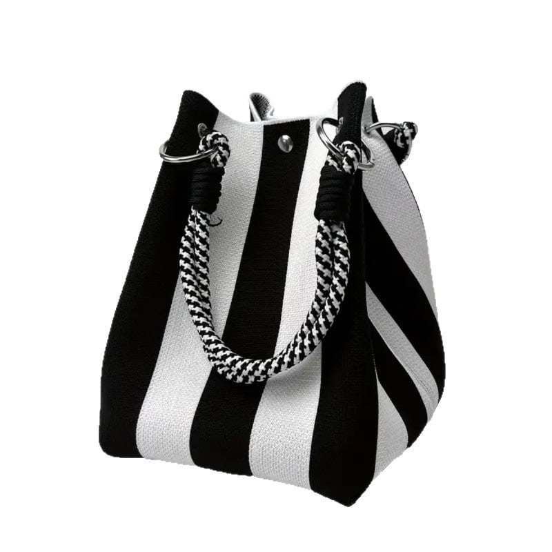 Mini Knit Bucket Tote Bag