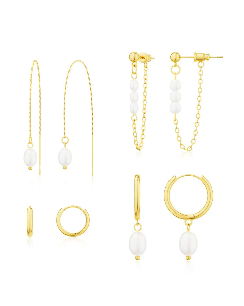 3 Layered Chain Earrings For Women