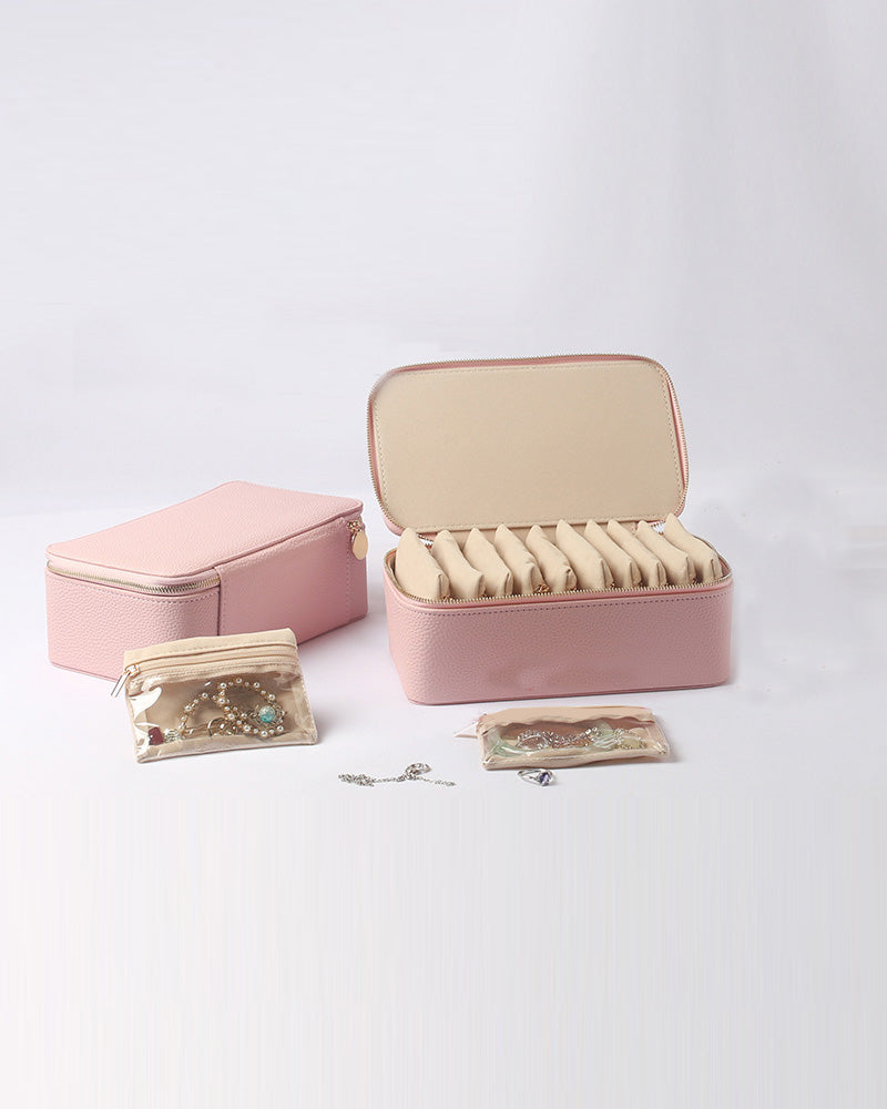 Travel Jewelry Box with Small Pouches