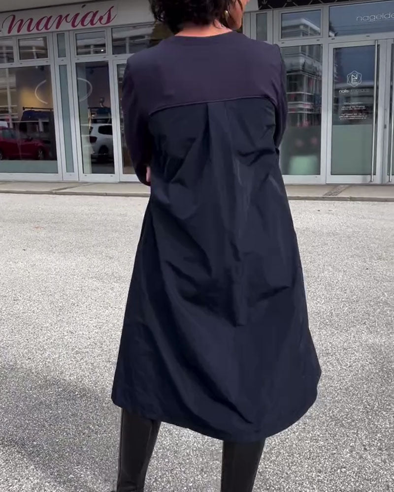 Round Neck Patchwork Fashion Dress