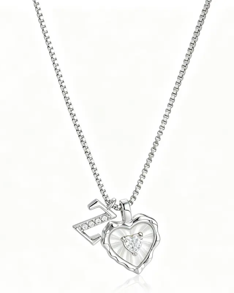 A–Z Micro Pave Letter Pendant Necklace