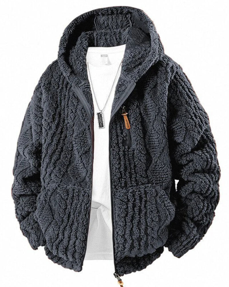 Men's Hooded Zipper Coat