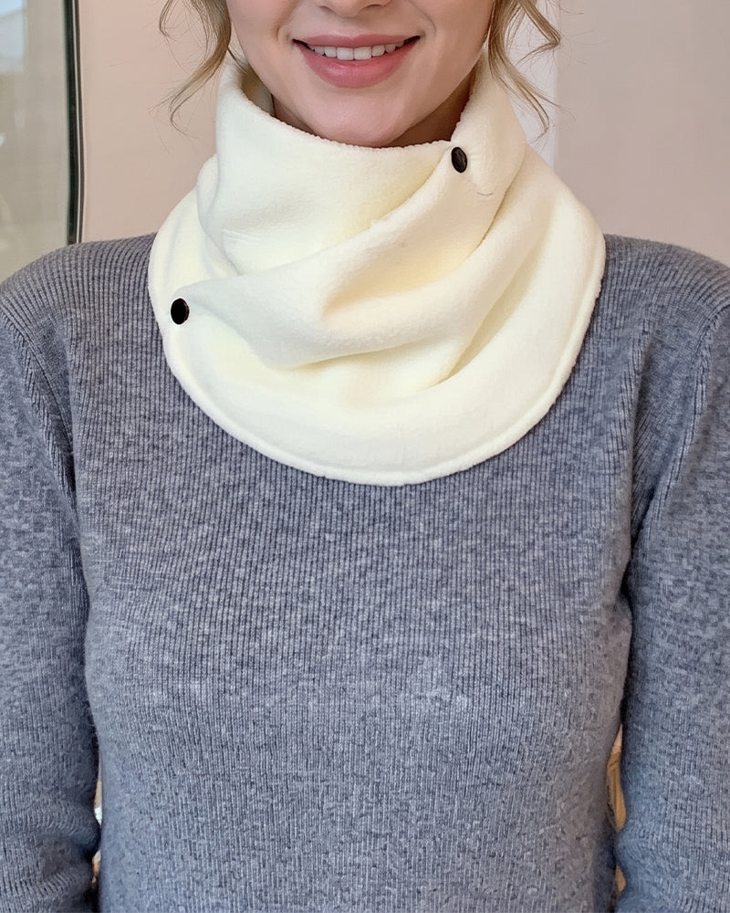 Classic Solid Color Velvet Neck Warmer