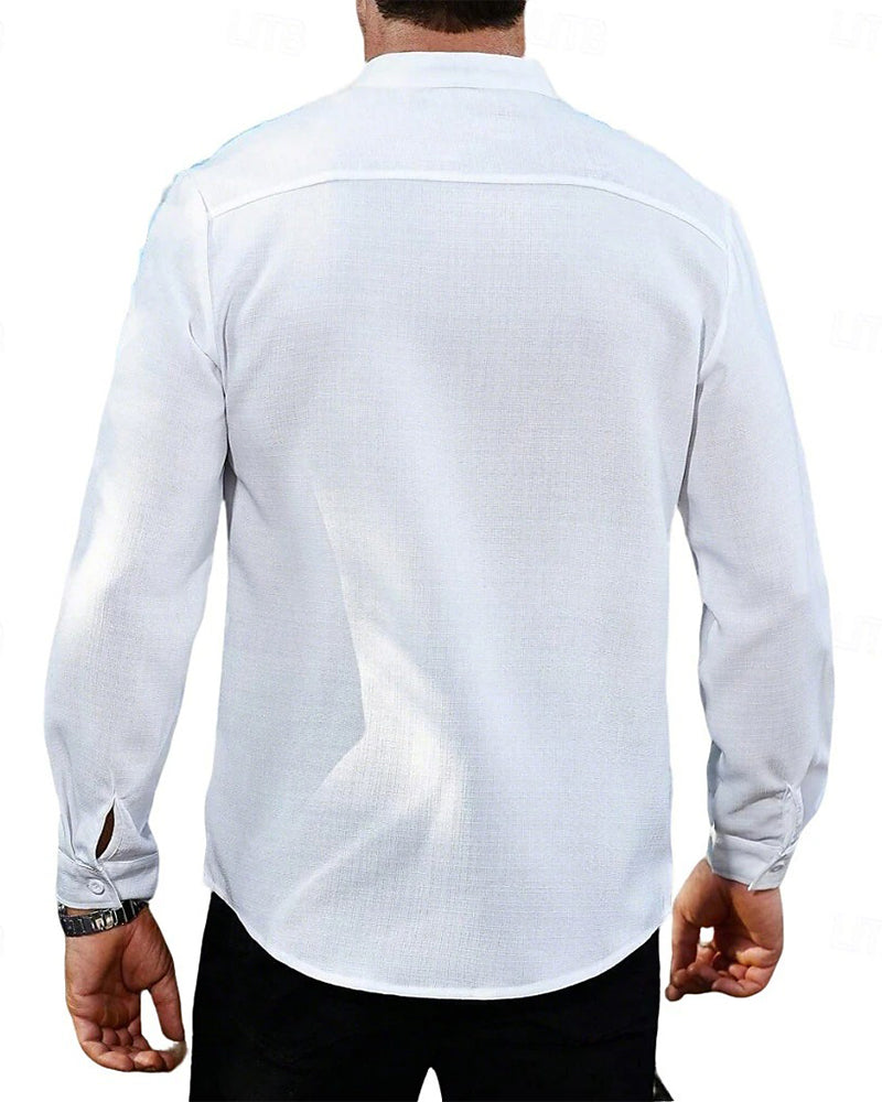 Men's Fashion Mini Mandarin Collar Shirt