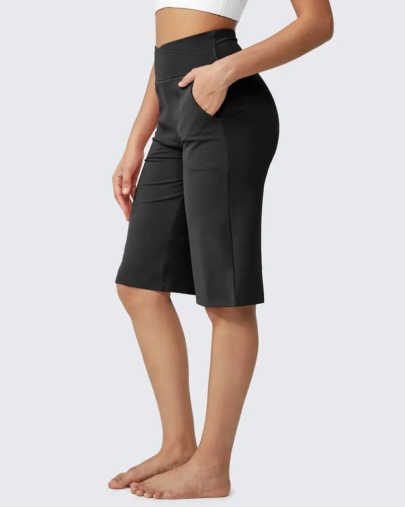 Casual Mid Waist Half Shorts