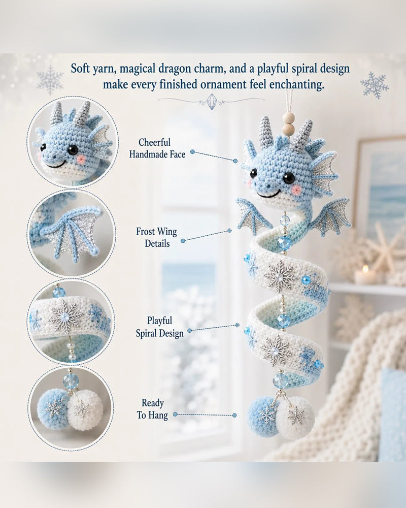 🐉 Beginner-Friendly DIY Set for an Enchanted Dragon Spiral Hanging Ornament | Complete Set Including All Tools and a Step-by-Step Guide 💕