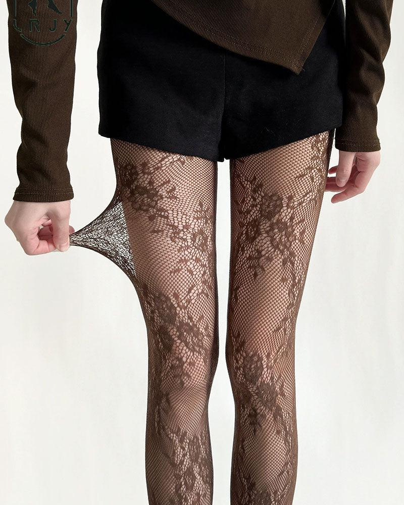 New Sexy Floral Slimming Stockings