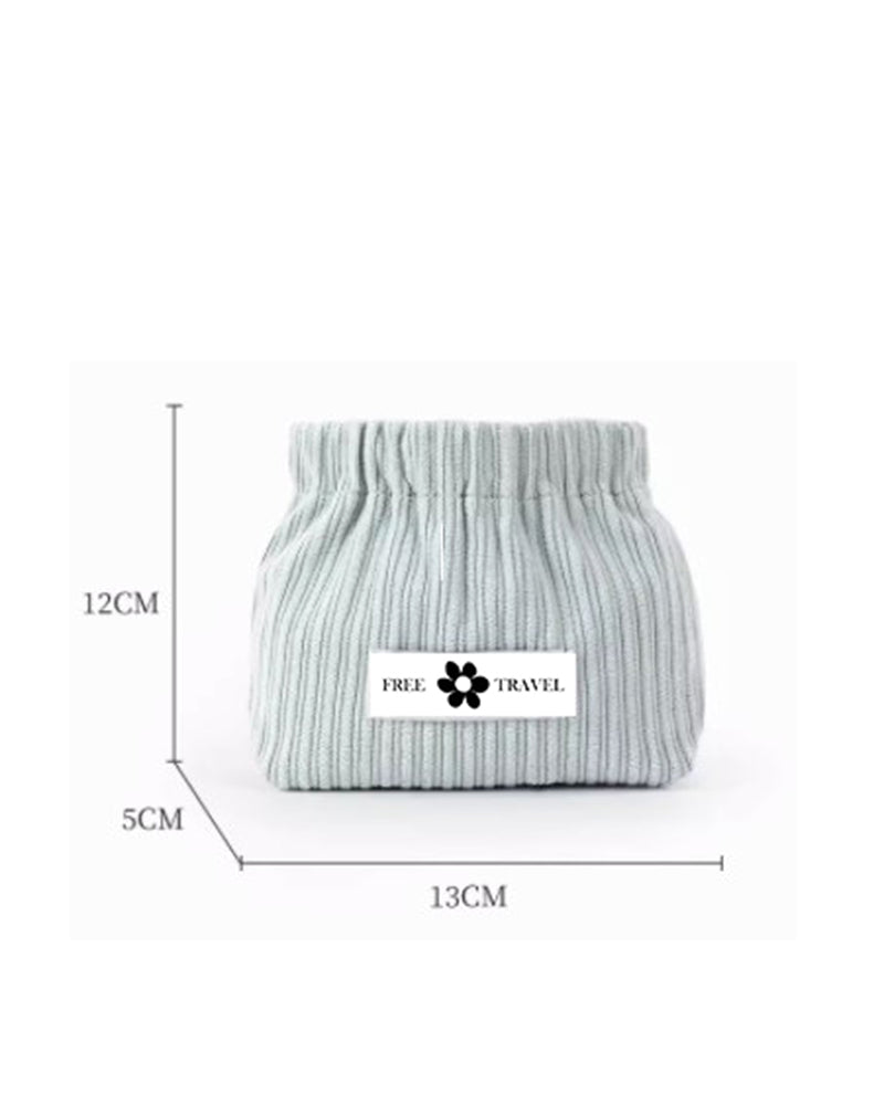 Corduroy Elastic Hair Tie Organizer