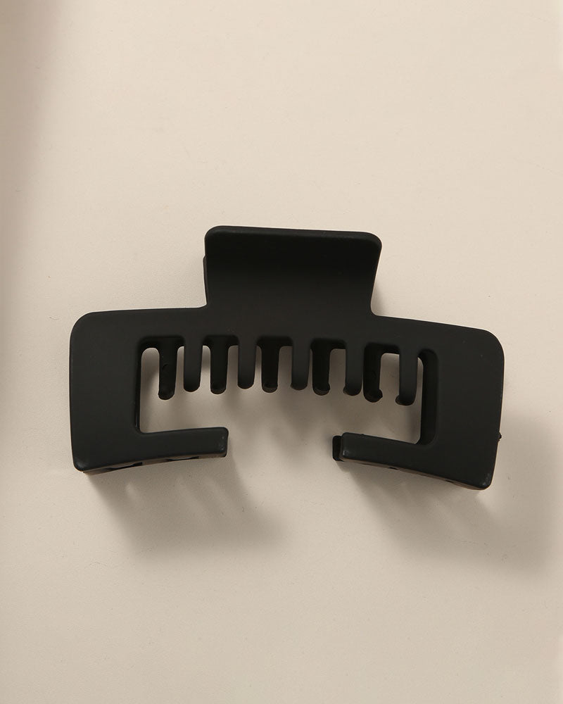 Women's Hat-Friendly Flat Leopard Print Claw Clips