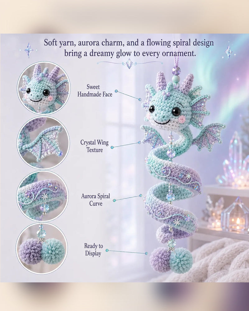 🐉 Beginner-Friendly DIY Set for an Enchanted Dragon Spiral Hanging Ornament | Complete Set Including All Tools and a Step-by-Step Guide 💕