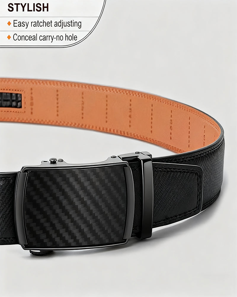 🎁 Leather Ratchet Belt With Adjustable Buckle💼