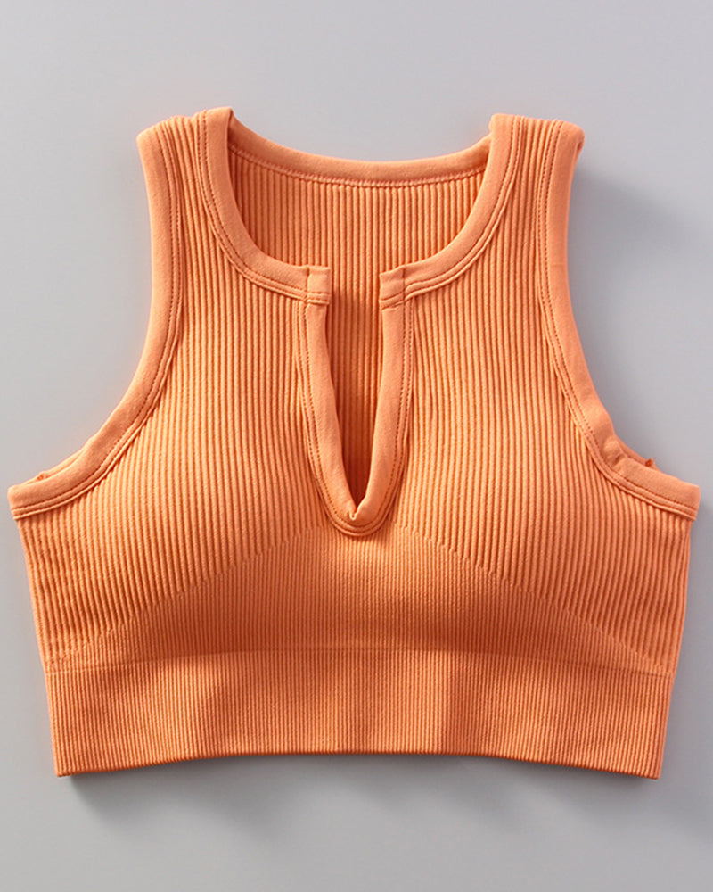 Yoga Sports With Bra Tank Top