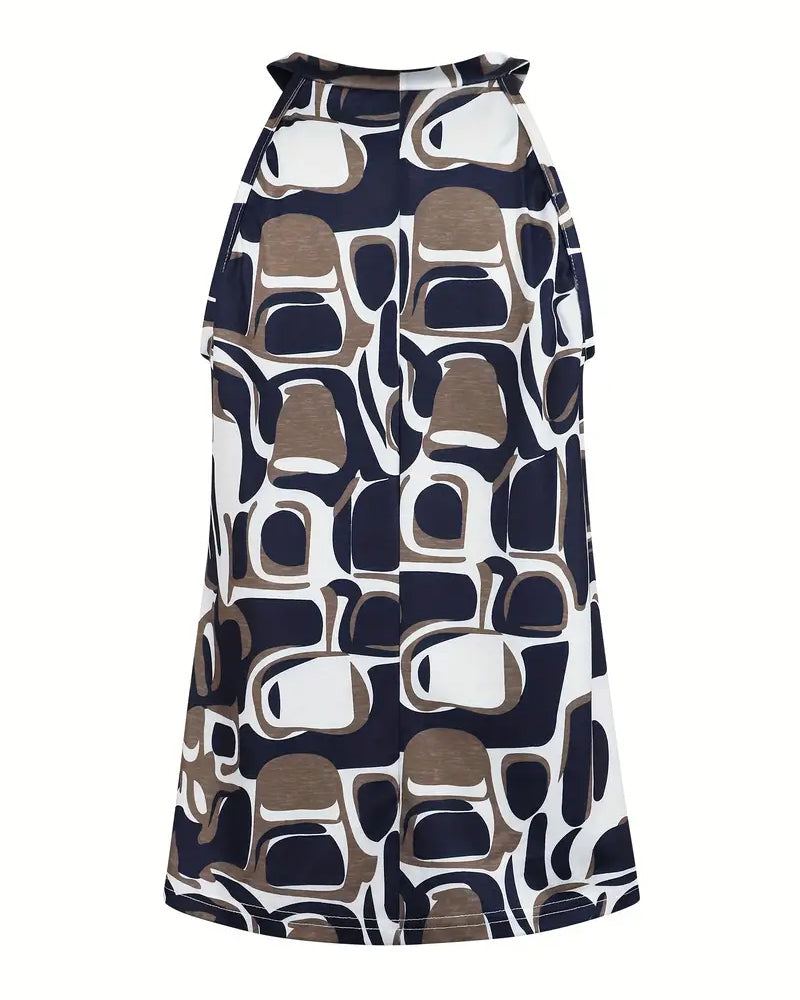 Fashion Casual Printed Sleeveless Tank Top