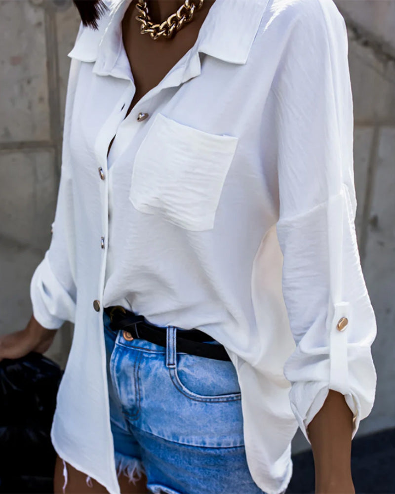 Collared Fashion Casual Shirt