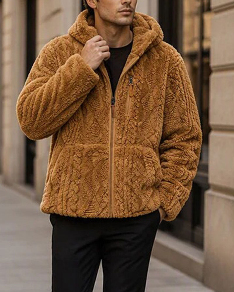 Men's Hooded Zipper Coat