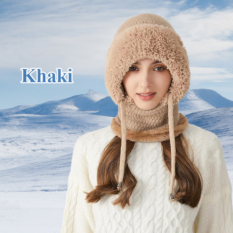 Wind-Resistant Outdoor Hat And Scarf For Women