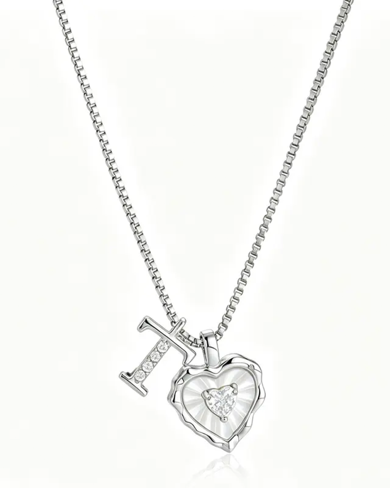 A–Z Micro Pave Letter Pendant Necklace