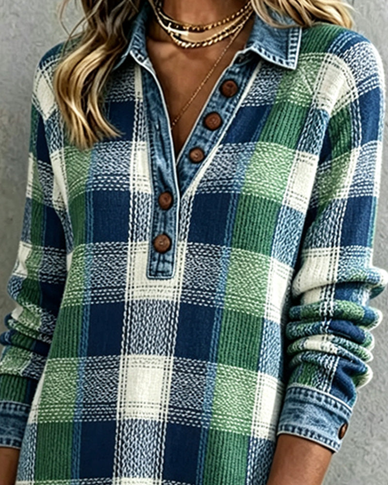 Plaid Trendy Casual Dress