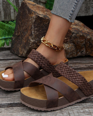 Fashion Platform Slide Sandal