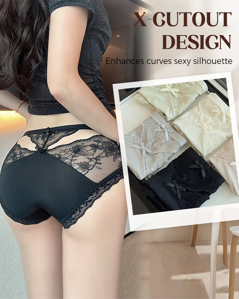 Women's Soft Lace Mid-Rise Panty