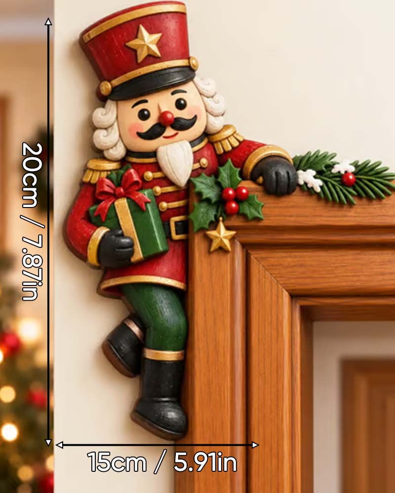 Christmas Peekaboo Door Frame Corner Decor