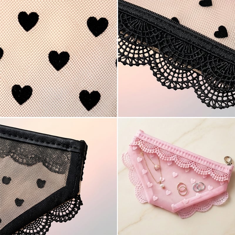 Heart-Shaped Triangular Bag