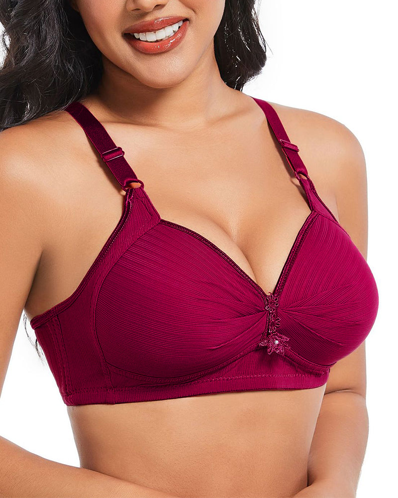 Three-Row Hook Bra