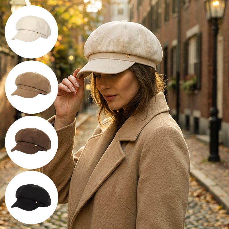 British-Style Newsboy Cap