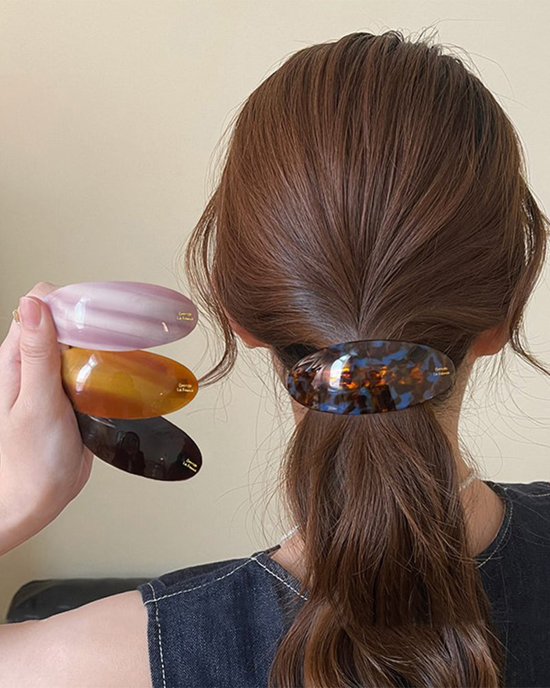 One-word Pone Tail Hairpin Advanced Sense Bangs Clip Half Tie Hair Spring Clip Side Clip Hair Accessories