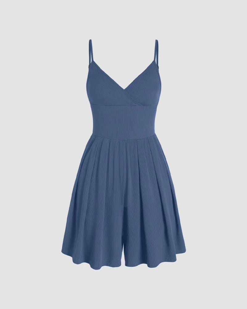 Solid Color Casual Jumpsuits