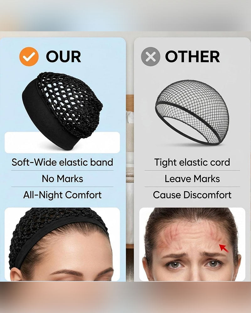 Stretchy Wide-Edge Sleeping Cap