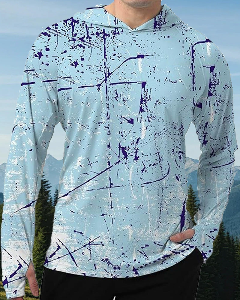 Men's Long Sleeve Printed Top