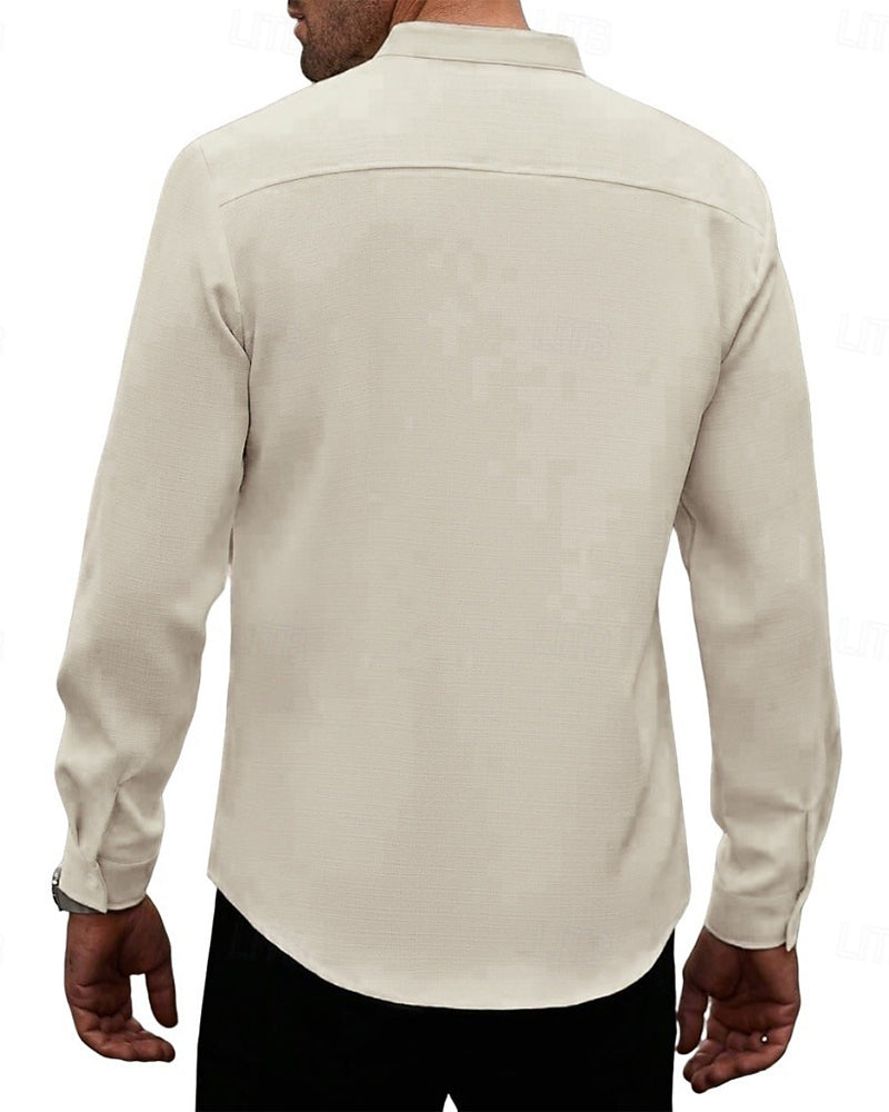 Men's Fashion Mini Mandarin Collar Shirt