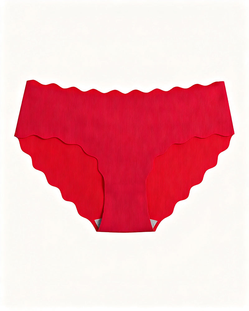 Solid Scallop Edge Comfort Lingerie