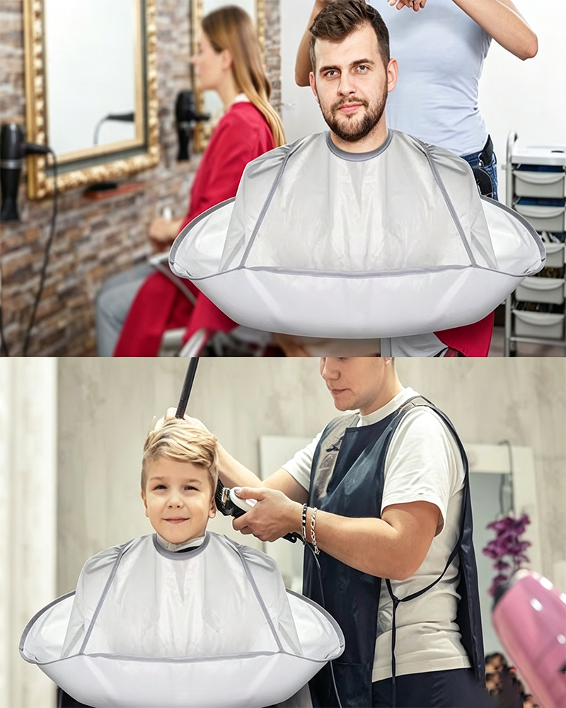 ✂🧹 Hair Cutting Cape with Catcher