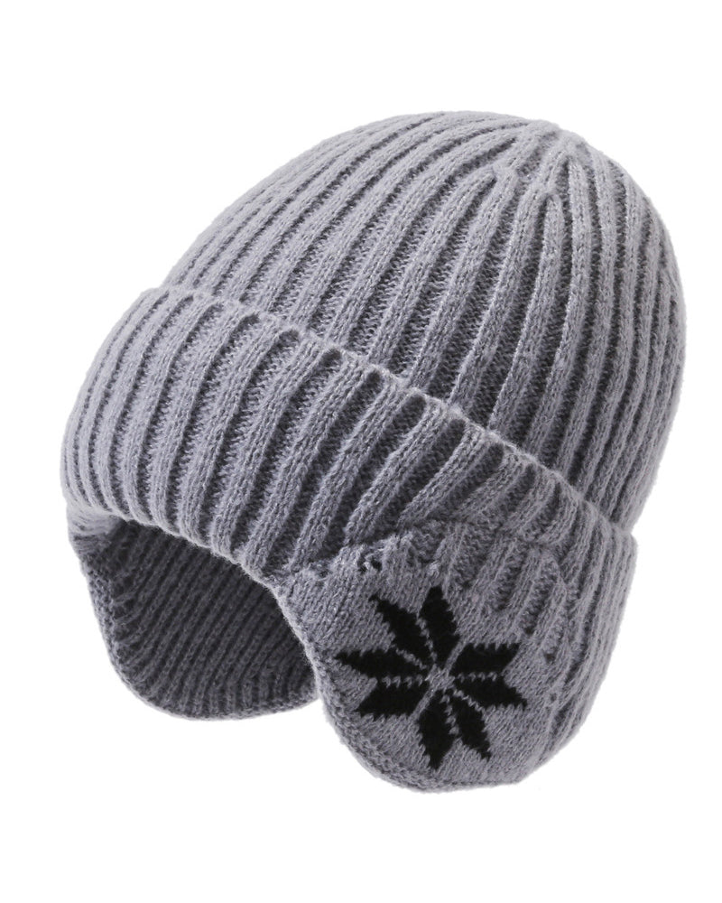 1pc Women's Fleece-Lined Winter Beanie Hat with Fleece Ears