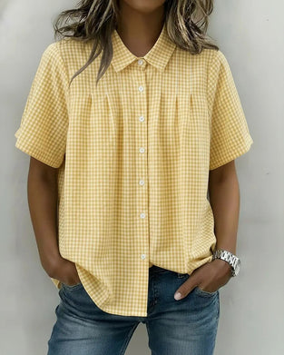 Lapel Short Sleeve Shirt