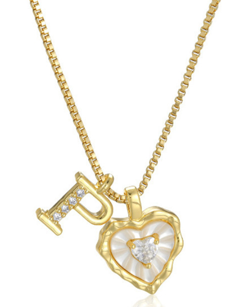 A–Z Micro Pave Letter Pendant Necklace