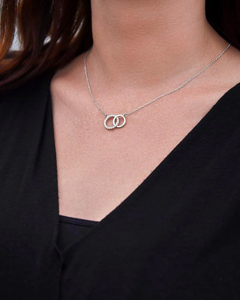 Double Ring Necklace