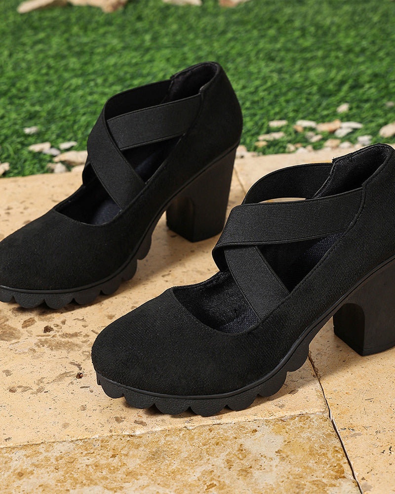 Vintage Cross Lace-Up Shoes